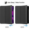 image:imageJETech Case Cover for iPad Pro 129 4th3rd Gen 20202018 Black  Slim Translucent Back Design TriFold Stand Auto WakeSleep Lightweight Shockproof ProtectionBlack