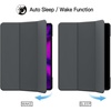 image:imageJETech Case Cover for iPad Pro 129 4th3rd Gen 20202018 Black  Slim Translucent Back Design TriFold Stand Auto WakeSleep Lightweight Shockproof ProtectionDark Grey