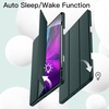 image:imageJETech Case Cover for iPad Pro 129 4th3rd Gen 20202018 Black  Soft TPU Protection Pencil Holder TriFold Stand Pencil Charging Support Shockproof Lightweight Design Auto WakeSleepMisty Green