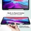 image:imageJETech Case Cover for iPad Pro 129 4th3rd Gen 20202018 Black  Soft TPU Protection Pencil Holder TriFold Stand Pencil Charging Support Shockproof Lightweight Design Auto WakeSleepMisty Green