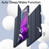 image:imageJETech Case Cover for iPad Pro 129 4th3rd Gen 20202018 Black  Soft TPU Protection Pencil Holder TriFold Stand Pencil Charging Support Shockproof Lightweight Design Auto WakeSleepNavy