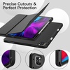 image:imageJETech Case Cover for iPad Pro 129 4th3rd Gen 20202018 Black  Soft TPU Protection Pencil Holder TriFold Stand Pencil Charging Support Shockproof Lightweight Design Auto WakeSleepBlack