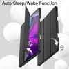 image:imageJETech Case Cover for iPad Pro 129 4th3rd Gen 20202018 Black  Soft TPU Protection Pencil Holder TriFold Stand Pencil Charging Support Shockproof Lightweight Design Auto WakeSleepBlack