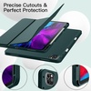 image:imageJETech Case Cover for iPad Pro 129 4th3rd Gen 20202018 Black  Soft TPU Protection Pencil Holder TriFold Stand Pencil Charging Support Shockproof Lightweight Design Auto WakeSleepMisty Green