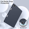 image:imageJETech Case Cover for iPad Pro 129 4th3rd Gen 20202018 Black  Soft TPU Protection Pencil Holder TriFold Stand Pencil Charging Support Shockproof Lightweight Design Auto WakeSleepNavy