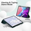 image:imageJETech Case Cover for iPad Pro 129 4th3rd Gen 20202018 Black  Soft TPU Protection Pencil Holder TriFold Stand Pencil Charging Support Shockproof Lightweight Design Auto WakeSleepMisty Green
