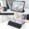 image:imageJETech Case Cover for iPad Pro 129 6543 Black  For 2022202120202018 Model Clear Back Pencil Holder Slim Shockproof TriFold Stand Auto WakeSleepBlack
