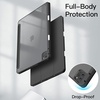 image:imageJETech Case Cover for iPad Pro 129 6543 Black  For 2022202120202018 Model Clear Back Pencil Holder Slim Shockproof TriFold Stand Auto WakeSleepBlack