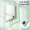 image:imageJETech Case Cover for iPad Pro 129 6543 Black  For 2022202120202018 Model Clear Back Pencil Holder Slim Shockproof TriFold Stand Auto WakeSleepMatcha Green