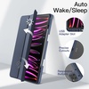 image:imageJETech Case Cover for iPad Pro 129 6543 Black  For 2022202120202018 Model Clear Back Pencil Holder Slim Shockproof TriFold Stand Auto WakeSleepNavy Blue