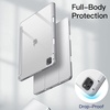 image:imageJETech Case Cover for iPad Pro 129 6543 Black  For 2022202120202018 Model Clear Back Pencil Holder Slim Shockproof TriFold Stand Auto WakeSleepSilver