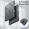 image:imageJETech Case Cover for iPad Pro 129 6543 Black  For 2022202120202018 Model Clear Back Pencil Holder Slim Shockproof TriFold Stand Auto WakeSleepSpace Gray