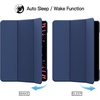 image:imageJETech Case Cover for iPad Pro 129 6th5th Gen 20222021 Black  Slim Translucent Back Design TriFold Stand Auto WakeSleep Lightweight Shockproof ProtectionNavy