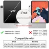 image:imageJETech Case Cover for iPad Pro 129 6th5th Gen 20222021 Black  Slim Translucent Back Design TriFold Stand Auto WakeSleep Lightweight Shockproof ProtectionRed