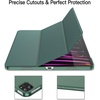 image:imageJETech Case Cover for iPad Pro 129 6th5th Gen 20222021 Black  Slim Translucent Back Design TriFold Stand Auto WakeSleep Lightweight Shockproof ProtectionMisty Green