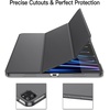 image:imageJETech Case Cover for iPad Pro 129 6th5th Gen 20222021 Black  Slim Translucent Back Design TriFold Stand Auto WakeSleep Lightweight Shockproof ProtectionSpace Gray