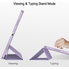 image:imageJETech Case Cover for iPad Pro 129 6th5th Gen 20222021 Black  Slim Translucent Back Design TriFold Stand Auto WakeSleep Lightweight Shockproof ProtectionLight Purple