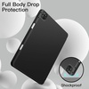 image:imageJETech Case Cover for iPad Pro 129 6th5th Gen 20222021 Black  Soft TPU Protection Pencil Holder TriFold Stand Pencil Charging Support Shockproof Lightweight Design Auto WakeSleepBlack