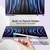 image:imageJETech Case Cover for iPad Pro 129 6th5th Gen 20222021 Black  Soft TPU Protection Pencil Holder TriFold Stand Pencil Charging Support Shockproof Lightweight Design Auto WakeSleepLight Purple