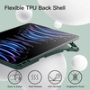 image:imageJETech Case Cover for iPad Pro 129 6th5th Gen 20222021 Black  Soft TPU Protection Pencil Holder TriFold Stand Pencil Charging Support Shockproof Lightweight Design Auto WakeSleepMisty Green