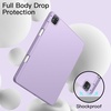 image:imageJETech Case Cover for iPad Pro 129 6th5th Gen 20222021 Black  Soft TPU Protection Pencil Holder TriFold Stand Pencil Charging Support Shockproof Lightweight Design Auto WakeSleepLight Purple