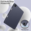 image:imageJETech Case Cover for iPad Pro 129 6th5th Gen 20222021 Black  Soft TPU Protection Pencil Holder TriFold Stand Pencil Charging Support Shockproof Lightweight Design Auto WakeSleepNavy