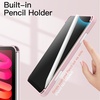 image:imageJETech Case Cover for iPad mini A17 Pro6th Gen 20242021 Black  Clear Transparent Back Pencil Holder Slim Shockproof Protection TriFold Stand Auto WakeSleepPink