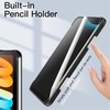 image:imageJETech Case Cover for iPad mini A17 Pro6th Gen 20242021 Black  Clear Transparent Back Pencil Holder Slim Shockproof Protection TriFold Stand Auto WakeSleepBlack