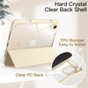 image:imageJETech Case Cover for iPad mini A17 Pro6th Gen 20242021 Black  Clear Transparent Back Pencil Holder Slim Shockproof Protection TriFold Stand Auto WakeSleepStarlight