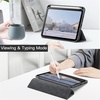 image:imageJETech Case Cover for iPad mini A17 Pro6th Gen 20242021 Black  Clear Transparent Back Pencil Holder Slim Shockproof Protection TriFold Stand Auto WakeSleepSpace Gray