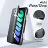 image:imageJETech Case Cover for iPad mini A17 Pro6th Gen 20242021 Black  Clear Transparent Back Pencil Holder Slim Shockproof Protection TriFold Stand Auto WakeSleepSpace Gray
