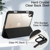 image:imageJETech Case Cover for iPad mini A17 Pro6th Gen 20242021 Black  Clear Transparent Back Pencil Holder Slim Shockproof Protection TriFold Stand Auto WakeSleepBlack