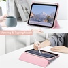 image:imageJETech Case Cover for iPad mini A17 Pro6th Gen 20242021 Black  Clear Transparent Back Pencil Holder Slim Shockproof Protection TriFold Stand Auto WakeSleepPink