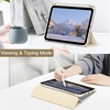 image:imageJETech Case Cover for iPad mini A17 Pro6th Gen 20242021 Black  Clear Transparent Back Pencil Holder Slim Shockproof Protection TriFold Stand Auto WakeSleepStarlight