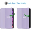 image:imageJETech Case Cover for iPad mini A17 Pro6th Gen 20242021 Black  Slim Translucent Back Design TriFold Stand Auto WakeSleep Lightweight Shockproof ProtectionPurple