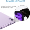 image:imageJETech Case Cover for iPad mini A17 Pro6th Gen 20242021 Black  Slim Translucent Back Design TriFold Stand Auto WakeSleep Lightweight Shockproof ProtectionPurple