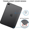 image:imageJETech Case Cover for iPad mini A17 Pro6th Gen 20242021 Black  Slim Translucent Back Design TriFold Stand Auto WakeSleep Lightweight Shockproof ProtectionSpace Gray