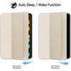 image:imageJETech Case Cover for iPad mini A17 Pro6th Gen 20242021 Black  Slim Translucent Back Design TriFold Stand Auto WakeSleep Lightweight Shockproof ProtectionStarlight