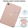 image:imageJETech Case Cover for iPad mini A17 Pro6th Gen 20242021 Black  Slim Translucent Back Design TriFold Stand Auto WakeSleep Lightweight Shockproof ProtectionRose Gold
