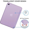 image:imageJETech Case Cover for iPad mini A17 Pro6th Gen 20242021 Black  Slim Translucent Back Design TriFold Stand Auto WakeSleep Lightweight Shockproof ProtectionPurple