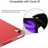 image:imageJETech Case Cover for iPad mini A17 Pro6th Gen 20242021 Black  Slim Translucent Back Design TriFold Stand Auto WakeSleep Lightweight Shockproof ProtectionRed