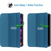 image:imageJETech Case Cover for iPad mini A17 Pro6th Gen 20242021 Black  Slim Translucent Back Design TriFold Stand Auto WakeSleep Lightweight Shockproof ProtectionTeal