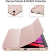 image:imageJETech Case Cover for iPad mini A17 Pro6th Gen 20242021 Black  Slim Translucent Back Design TriFold Stand Auto WakeSleep Lightweight Shockproof ProtectionRose Gold