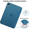 image:imageJETech Case Cover for iPad mini A17 Pro6th Gen 20242021 Black  Slim Translucent Back Design TriFold Stand Auto WakeSleep Lightweight Shockproof ProtectionTeal