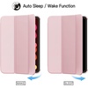 image:imageJETech Case Cover for iPad mini A17 Pro6th Gen 20242021 Black  Slim Translucent Back Design TriFold Stand Auto WakeSleep Lightweight Shockproof ProtectionPink