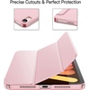 image:imageJETech Case Cover for iPad mini A17 Pro6th Gen 20242021 Black  Slim Translucent Back Design TriFold Stand Auto WakeSleep Lightweight Shockproof ProtectionPink