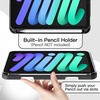 image:imageJETech Case Cover for iPad mini A17 Pro6th Gen 20242021 Black  Soft TPU Protection Pencil Holder TriFold Stand Auto WakeSleep Shockproof Lightweight DesignBlack