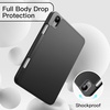image:imageJETech Case Cover for iPad mini A17 Pro6th Gen 20242021 Black  Soft TPU Protection Pencil Holder TriFold Stand Auto WakeSleep Shockproof Lightweight DesignBlack