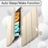 image:imageJETech Case Cover for iPad mini A17 Pro6th Gen 20242021 Black  Soft TPU Protection Pencil Holder TriFold Stand Auto WakeSleep Shockproof Lightweight DesignStarlight