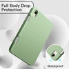 image:imageJETech Case Cover for iPad mini A17 Pro6th Gen 20242021 Black  Soft TPU Protection Pencil Holder TriFold Stand Auto WakeSleep Shockproof Lightweight DesignMatcha Green
